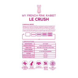 Віброяйце Clara Morgane Le Crush Fushia, 18 см (фуксія) - мініатюра 7