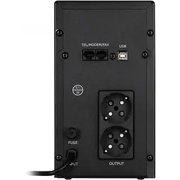 Лінійно-інтерактивний ДБЖ 2E DD2000, 2000VA/1200W, LCD, USB, 2XSCHUKO (2E-DD2000) - мініатюра 2
