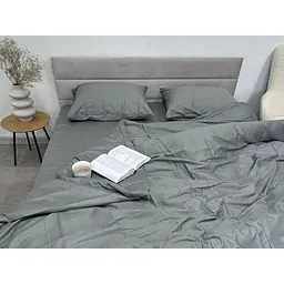 Підковдра Ecotton Natural Grey сатин 210х220 см сіра (24776) - мініатюра 5