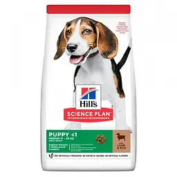 Сухий корм для цуценят середніх порід з ягнятком та рисом Hills SP Puppy Healthy Development 14 кг 604353