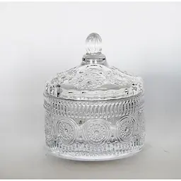 Цукорниця скляна Crystal Imperial з кришкою 8.5 см (83008093) - мініатюра 2