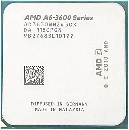 Процесор AMD A6-3670K 2.7 GHz, FM1 100W Б/В
