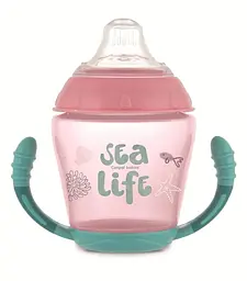 Кружка-непроливайка Canpol babies Sea Life, з силіконовим носиком, 230 мл, рожевий (56/501_pin)