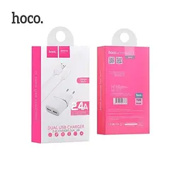Зарядний пристрій Hoco C12 набір із кабелем micro 2 USB-порти - мініатюра 7
