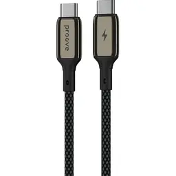 Кабель Proove Dense Metal USB-C to USB-C 60W 1m Black (CCDM60002201) [130319] - мініатюра 2