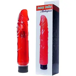 Реалістичний вібратор B - Series EasyLove Boss Series Juicy Jelly 22 см червоний