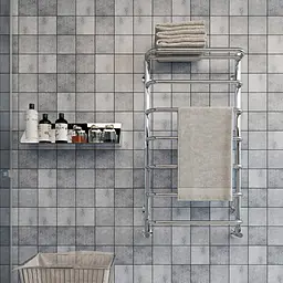 Водяна рушникосушарка Kosser Скоба з полицею 900x530/7 ДСп06, Хром - мініатюра 4