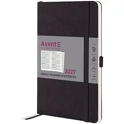 Щотижневик Axent 2027 Partner Soft Skin 125x195 мм чорний (8509-27-01-A)