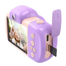 Дитяча фотокамера Hoco DV201 Dual lens Pink - мініатюра 2