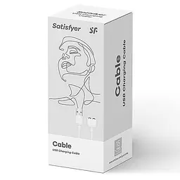Запасний кабель для іграшок Satisfyer USB charging cable White - мініатюра 3