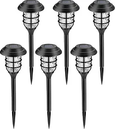 Вуличні садові сонячні світильники Solar Lawn Lamp X20 6 шт. на сонячних батареях підсвічування газону