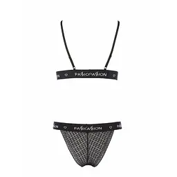 Комплект білизни Passion Exclusive GLAMISS SET XXL/XXXL, black - мініатюра 4