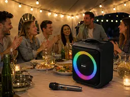 Колонка BTS-1935 Bluetooth / Акустика + бездротовий мікрофон / Караоке-колонка - мініатюра 2