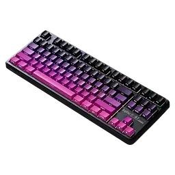 Клавіатура INPHIC K87 Black-Gold Switch Side Printed Gradient Black Pink - мініатюра 2