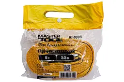 Трос автомобільний буксирувальний Mastertool 6т x 5.5 м x 60 мм - мініатюра 5