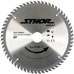 Диск пильний по дереву STHOR Ø=210/30 мм (8832)