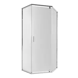 Душова кабіна Qtap Scorpio CRM10115-AC6 100x100 см, скло Clear 6 мм, покриття CalcLess, без піддона, Універсальна, хром, без поддона