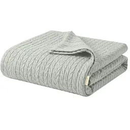 Плед покривало Cosas Pistachio Knitted Braid 240х260 см косичка (Blanket_35Pistachio_KnittedBraid_240x260)