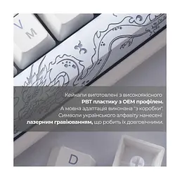Клавіатура Ducky One 3 Mini Cherry MX Red RGB UA USB White (DKON2161ST-RUAPXPWWWSC1) - мініатюра 9