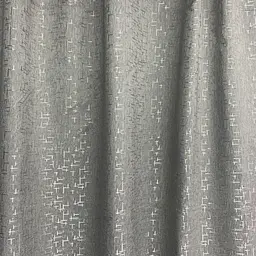 Льняні мармурові блекаут штори темно-сірого кольору 2шт. 150х270 з білим шифоновим тюлем 400х270, на ALBO pbe0052663 - мініатюра 2