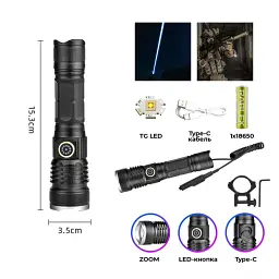 Ліхтар Rablex RB290, TG LED, зарядка Type-C - мініатюра 2