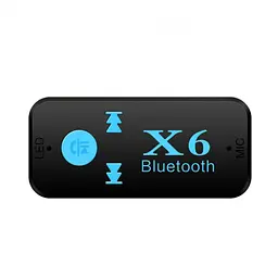 Бездротовий AUX MP3 WAV авто ресивер магнітоли адаптер Bluetooth 4.1 + EDR приймач UKC X6 6948 чорний - мініатюра 4