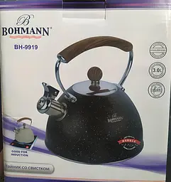 Чайник із свистком Bohmann BH 9919 black 3 л - мініатюра 4