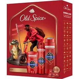 Подарунковий набір Old Spice Urban Traveller Captain: аерозольний дезодорант 150 мл + дезодорант-стік 50 мл + гель для душу 3-в-1, 250 мл + гра Доміно - мініатюра 2