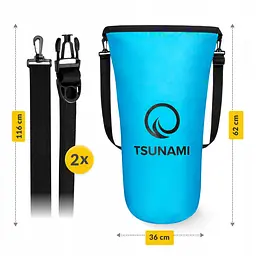 Гермомішок TSUNAMI Dry Pack 20 л водозахисний TS015 (P-5905973400022) - мініатюра 5