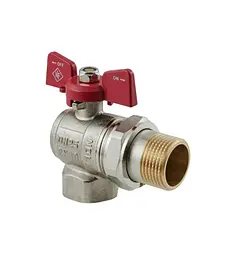 Кран кульовий з американкою Nolf classic 1" кутовий NFC.941-10 (NF3157)