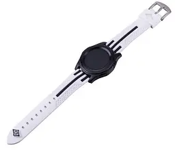 Силіконовий ремінець Primo Dart для годинника Huawei Watch GT 2/GT Active 46 мм White Black - мініатюра 3