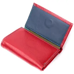 Яскравий маленький гаманець для жінок із натуральної шкіри ST Leather 19502 червоний - мініатюра 5