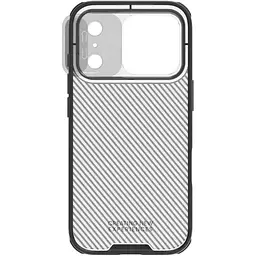 Карбонова накладка Nillkin CamShield Pro для Apple iPhone 17 Pro Max (6.9) Transparent black - мініатюра 5