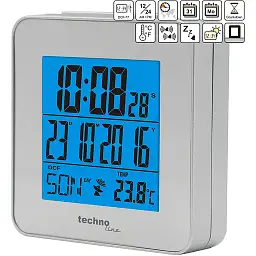 Годинник настільний Technoline WT268 Silver (WT268) - мініатюра 2
