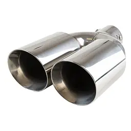 Насадка на подвійний глушник Vitol 300 x 2-89 x 64 мм Хром (НГ-0260A) - мініатюра 3