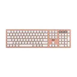 Клавіатура ножицьна бездротова 2E KS-270 Pink-White, 109key, WL/BT, EN/UK