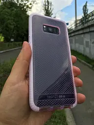 Чохол броньований протиударний Tech21 Liquid Crystal Samsung S8+ Plus SM-G955U Рожевий - мініатюра 2