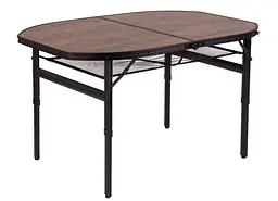 Стіл Bo-Camp Melrose Oval 120x80 cm Black/Wood look (1404220)