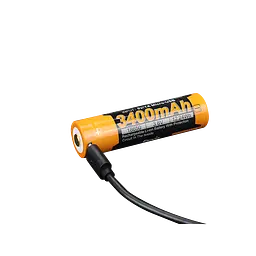 Акумулятор 18650 Fenix 3400 mAh Li-ion зарядка micro usb (ARB-L18-3400U) - мініатюра 3