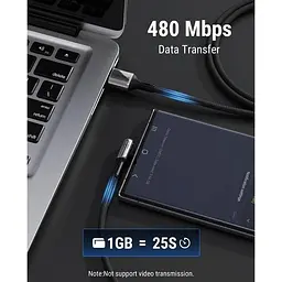 Кабель Voltme Powerlink Stark Usb-A To Usb-C Чорний: 2 М: 60 Вт - мініатюра 5