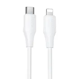 Дата кабель Hoco X124 Bien silicone Type-C to Lightning 27W (1m) White