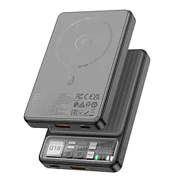 Power Bank Hoco Q18 Tourer 22.5W fully compatible power bank with magnetic fast cha (10000mAh) Black