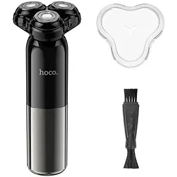 Чоловіча електробритва для бороди Hoco HP35 Induction 3-blade electric shaver 600mAh IPX7 Black - мініатюра 8