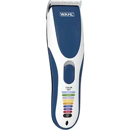 Набір для стрижки Wahl Color Pro Cordless, мережа акум., гребінець, ножиці, сталь, синій