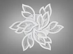 Люстра стельова LED Diasha 2455/6+3WH, 140W, 4100K, білий акрил, сучасний стиль для дому - мініатюра 4