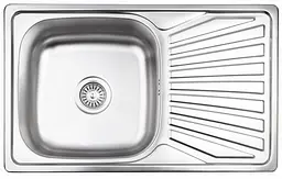 Кухонна мийка Brinex 7848 0,8 мм, врізна BRIN7848SAT08