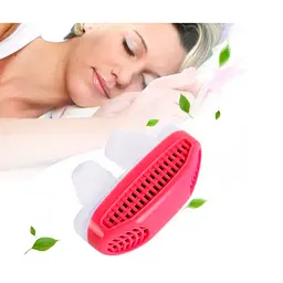Кліпса від хропіння 2in1 червона Anti Snoring & Air Purifier засіб від хропіння та очищувач повітря
