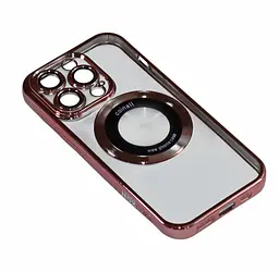 Магнітний чохол XON PhoneCase Magnetic для iPhone 14 Pro (PCMC1114300P 8192) Рожевий/Прозорий