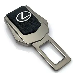 Заглушка ремня безпеки з логотипом Lexus Темний хром 1 шт