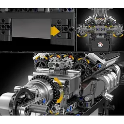 Конструктор Mould King Mking Двигун і коробка передач Supercar McL V8 (10206) [161092] - мініатюра 3